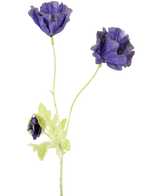 Artificial flower poppy 73 cm purple - Easyplants Artificial Plants & Flowers
