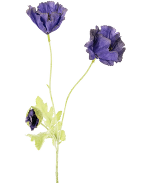 Artificial flower poppy 73 cm purple - Easyplants Artificial Plants & Flowers
