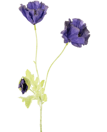 Artificial flower poppy 73 cm purple - Easyplants Artificial Plants & Flowers