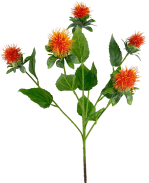 Artificial Flower Saffloor 79 cm Orange - Easyplants Artificial Plants & Flowers