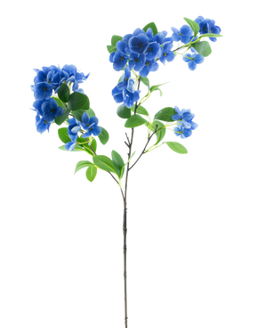 Artificial flower snowball real touch blue 80 cm - Easyplants Artificial Plants & Flowers