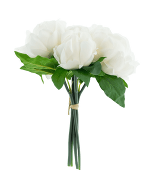 Artificial bouquet mix flowers real touch white 30 cm - Easyplants Artificial Plants & Flowers