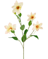 Artificial Clematis Real Touch Pink/Cream 88 cm - Easyplants Artificial Plants & Flowers