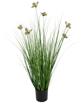 Artificial grass butterfly-from grass pot 90 cm fire retardant - Easyplants Artificial Plants & Flowers