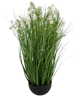 Artificial grass white hen or flour onion grass 90 cm fire retardant - Easyplants Artificial Plants & Flowers