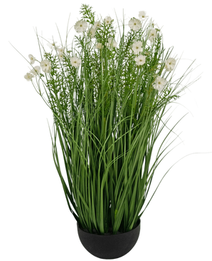 Artificial grass white hen or flour onion grass 90 cm fire retardant