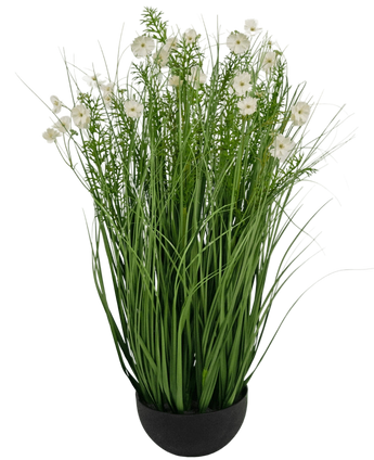 Artificial grass white hen or flour onion grass 90 cm fire retardant - Easyplants Artificial Plants & Flowers