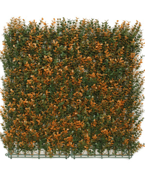 Artificial Boxwood Hedge Orange 50 x 50cm UV-resistant-Resistant