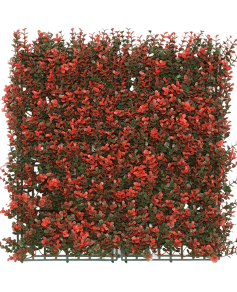 Kunsthaag Buxus red 50x50 cm UV - Easyplants Artificial Plants & Flowers