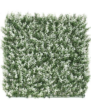 Artificial Boxwood Hedge White 50 x 50cm UV-resistant=Resistant