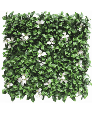 Artificial Hedge Gardenia with white flour 50x50 cm UV-resistant