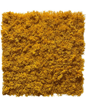 Artificial Hedge Moss Yellow Fire -Resistant 50x50cm
