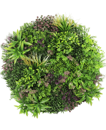 Artificial Hedge On Black Frame Ø100 cm Diameter - Easyplants Artificial Plants & Flowers