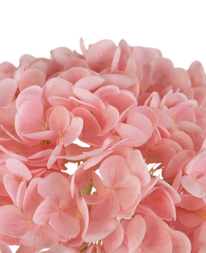 Kunsthortensia "Annabelle" Real Touch Roze 55cm