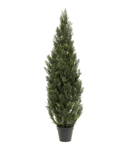 The Artificial Plant Conifer UV 150 cm is a tall, green artificial pine with dense, needle-like leaves, depicted against a plain white background.