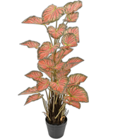 Kunstplant Caladium 90 cm roze