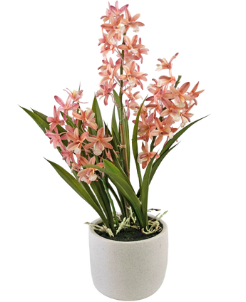 Artificial plant cymbidium 58 cm pink - Easyplants Artificial Plants & Flowers