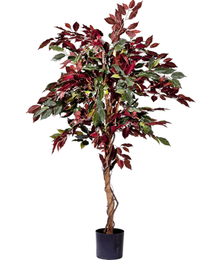 Artificial plant ficus green/red 150 cm - Easyplants Artificial Plants & Flowers