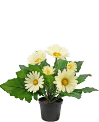 Artificial Plant Gerbera 28 cm White