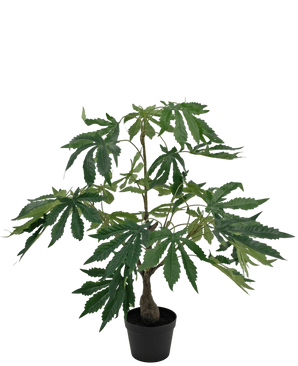 Artificial plant hemp cannabis leaves 60 cm