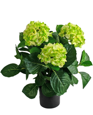 Artificial plant hydrangea 43 cm green
