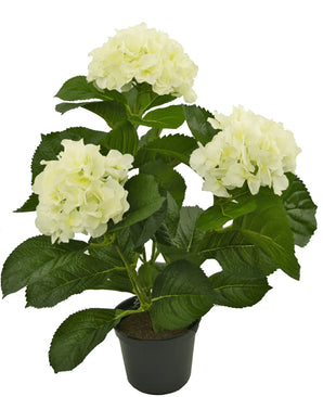 Artificial Plant Hydrangeas White 35 cm