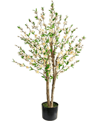 Artificial plant cherry blossom 120 cm cream