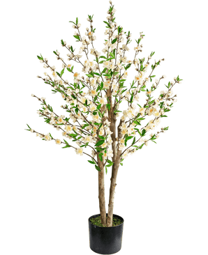 Artificial plant cherry blossom 120 cm cream
