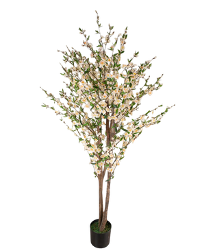 Artificial plant cherry blossom 180 cm cream