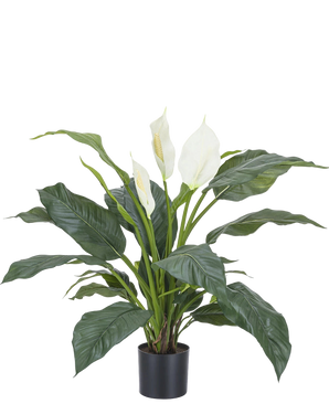 Artificial plant spathiphyllum white 85 cm