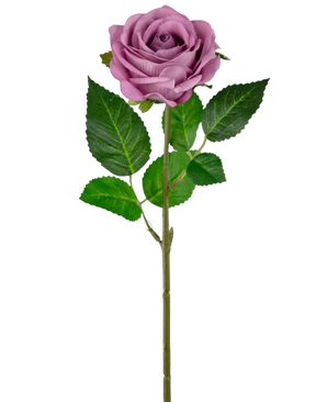 Kunstroos "Emine" Real Touch Dark Pink 43cm
