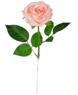 Kunstroos "Emine" Real Touch Roze 43cm