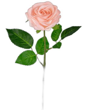 Kunstroos "Emine" Real Touch Roze 43cm