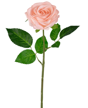 Kunstroos "Emine" Real Touch Pink 43cm