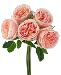 Kunstrozenboeket "Carmen" Real Touch Pink 36cm