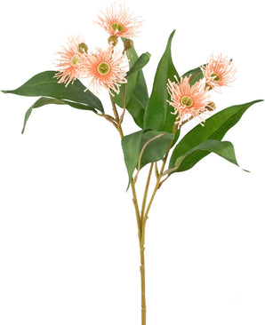 Artificial branch Flowering Eucalyptus 62 cm old pink