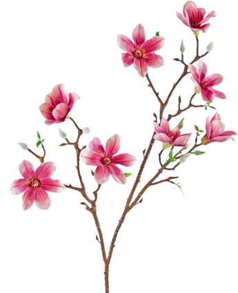 Artificial Branch Magnolia Small -Flowered 89 cm Pink - Easyplants Artificial Plants & Flowers
