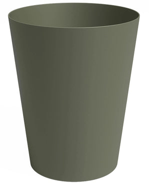 De Plantenbak Porto Ø30cm x H40cm is een effen, olijfgroene, cilindervormige plantenbak met gladde zijkanten en een licht uitlopende bovenkant.