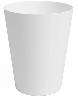 The Porto Planter Ø30cm x H40cm is a plain, white, cylindrical planter with a smooth surface and slightly flared sides, shown against a white background.