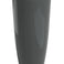 De Plantenbak Santorini Ø33cm x H65cm is een hoge, gladde, donkergrijze kunststof vaas met een glanzende afwerking, afgebeeld tegen een effen witte achtergrond.