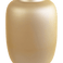 De Vaas Artic Goud (Ø21 x H29 cm) is een slanke, matgouden vaas met een brede body en een smalle, licht uitlopende opening, weergegeven op een effen witte achtergrond.