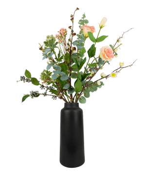 Silk artificial flowers bouquet blush blossom