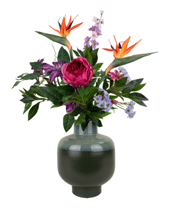 Silk artificial flowers bouquet Caribbean Sunset - Easyplants Artificial Plants & Flowers