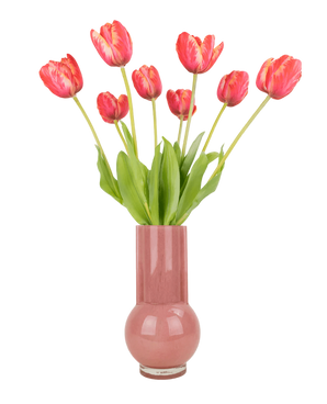 Silk artificial flowers bouquet French tulip red