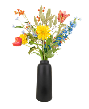 Silk artificial flowers bouquet lemonade garden