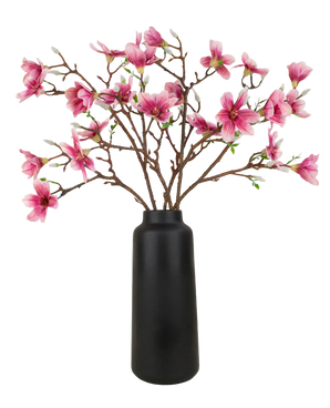 Silk artificial flowers bouquet Magnolia pink
