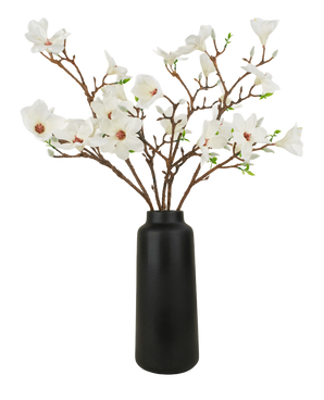 Silk artificial flowers bouquet Magnolia white