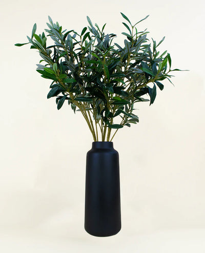 Zijden kunstbloemen boeket Olijftakken