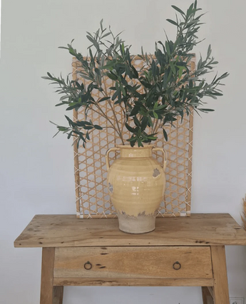 Zijden kunstbloemen boeket Olijftakken