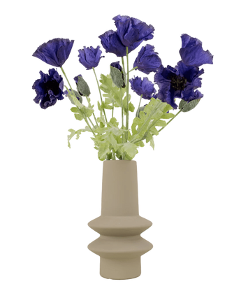 Silk artificial flowers bouquet poppy purple - Easyplants Artificial Plants & Flowers